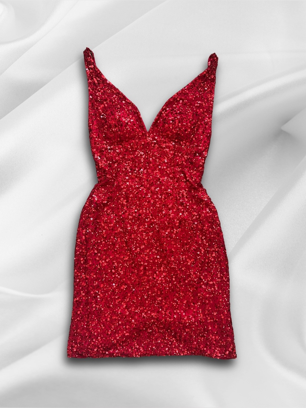 NWT Scala Sequin V-Neck Mini Dress